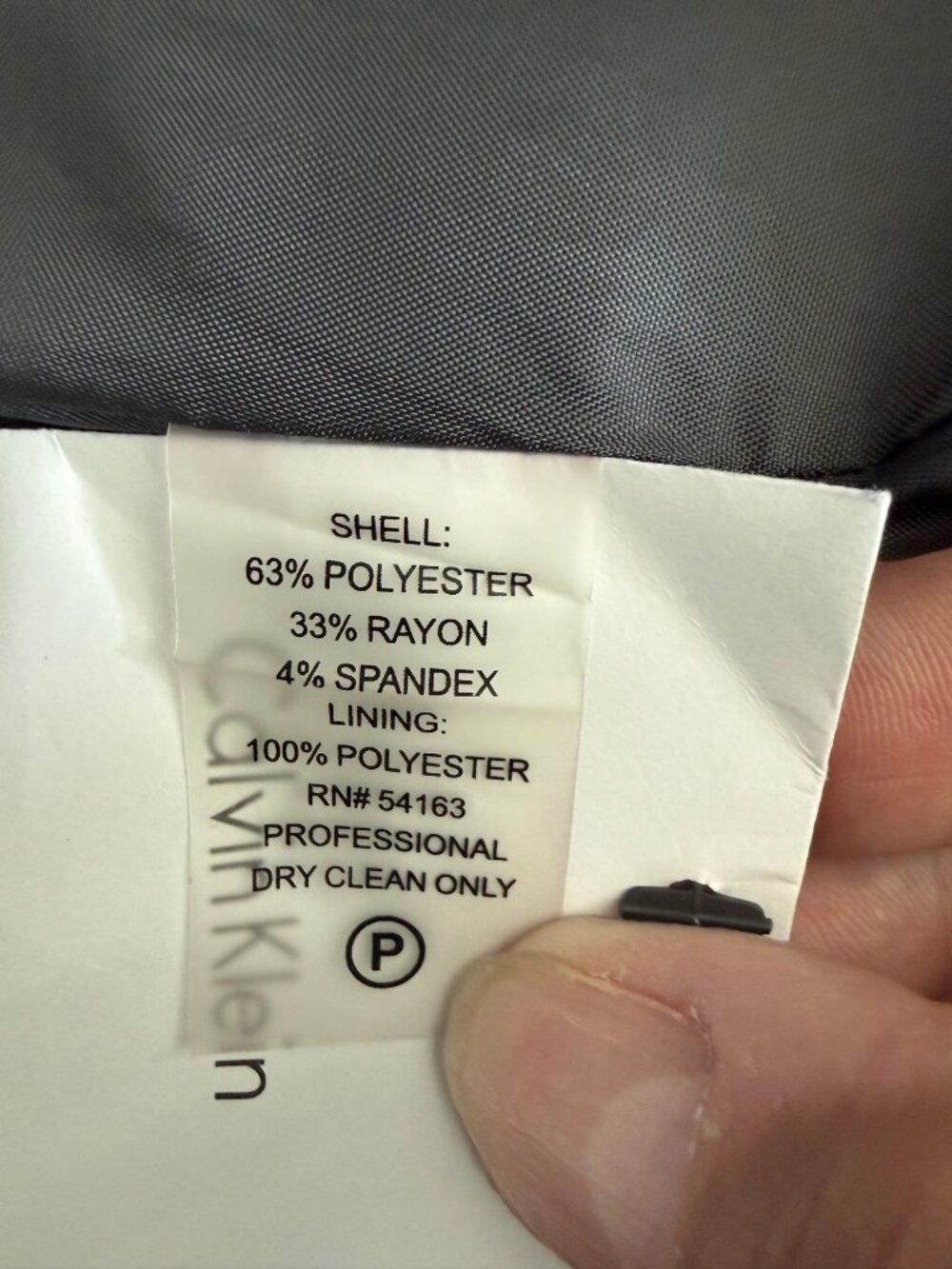 Calvin Klein Womens Sleeveless Charcoal Gray Blazer Dress Size 12 With Tags - Picture 6 of 9